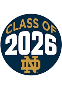 Notre Dame Fighting Irish 3" Class of 2026 Button - Navy Blue