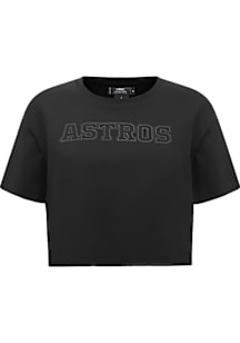 Pro Standard Houston Astros Womens Black Neutral Short Sleeve T-Shirt