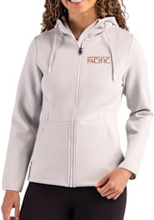 Cutter and Buck Pacific Tigers Womens Grey Epic Comfort Full Zip Light Weight Jacket