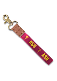 Jardine Arizona State Sun Devils Wristlet Keychain W/Custom Strap Lanyard - Red