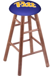 Brown Pitt Panthers Round Cushion Maple Pub Stool