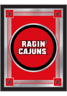 Louisiana Ragin' Cajuns Logo Hanging Back Bar Mirror