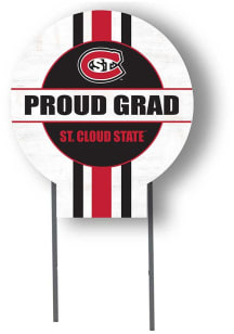 St Cloud State Huskies KH Sports Fan Grad graduation graphic Yard Sign - White
