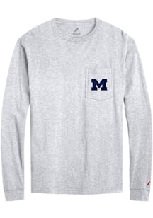 Mens Ash Michigan Wolverines All American Football Front Back Tee