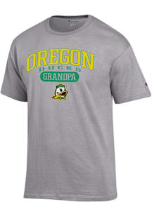 Champion Oregon Ducks Grey Pill Box Grandpa Jersey Short Sleeve T Shirt
