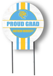 Southern University Jaguars KH Sports Fan Grad graduation graphic Yard Sign - White