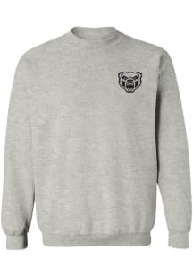 Vive La Fete Oakland University Golden Grizzlies Womens Grey Impressions Crew Sweatshirt