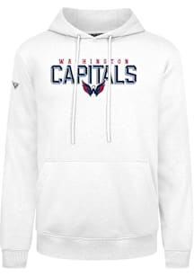 Levelwear Washington Capitals Mens White Podium Carve Long Sleeve Hoodie
