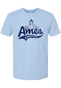 Summit Sportswear Ames Light Blue Campus Town Short Sleeve Fashion T Shirt