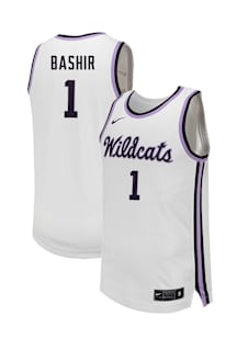 Abdi Bashir  Nike K-State Wildcats White NIL Name And Number Jersey
