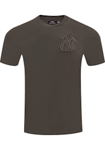 Pro Standard New York Yankees Brown Neutral Short Sleeve Fashion T Shirt