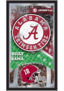 Alabama Crimson Tide Football Hanging Back Bar Mirror
