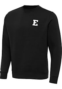 Antigua Eastern Michigan Eagles Mens Black Victory Long Sleeve Crew Sweatshirt