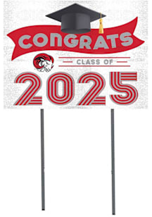 Winston-Salem State University KH Sports Fan Class of 2025 graduation graphic Yard Sign - White