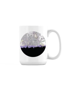 Manhattan 15 oz Ceramic Mug - Purple
