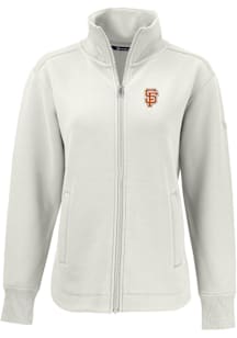 Cutter and Buck San Francisco Giants Womens White City Connect Roam Light Weight Jacket