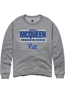 Darren McQueen Rally Mens Graphite Pitt Panthers NIL Stacked Box Player Crew