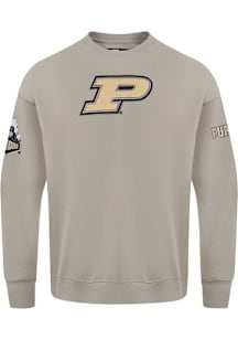 Pro Standard Purdue Boilermakers Mens Brown Neutral Long Sleeve Crew Sweatshirt