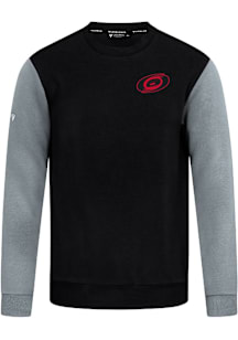 Levelwear Carolina Hurricanes Mens Black Ultimate Response Long Sleeve Crew Sweatshirt