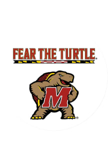 Red Maryland Terrapins 3&quot; Fear the Turtle Button