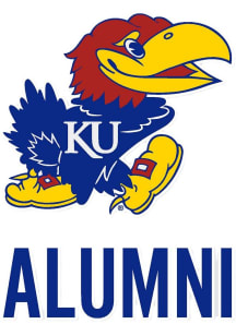Kansas Jayhawks Alumni Auto Decal - Blue
