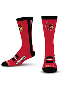 Louisville Cardinals Throwback Mens Crew Socks