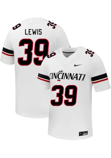 Cincear Lewis  Nike Cincinnati Bearcats White Football NIL Name And Number Football Jersey