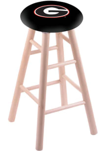 Georgia Bulldogs Round Cushion Maple Pub Stool - Brown