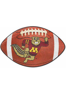 Brown Minnesota Golden Gophers Football Goldy Logo Interior Rug