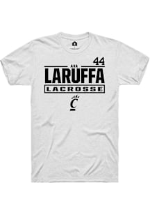 Ava LaRuffa Cincinnati Bearcats White NIL Stacked Box Short Sleeve Player T Shirt