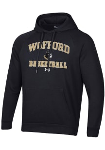 Under Armour Wofford Terriers Mens Black Basketball Rival Long Sleeve Hoodie