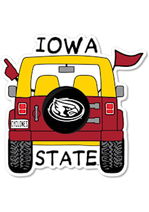 Iowa State Cyclones 3.5" Jeep Rugged Stickers - Cardinal