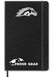 Western Michigan Broncos Proud Grad team logo Notebook and Folder - Black