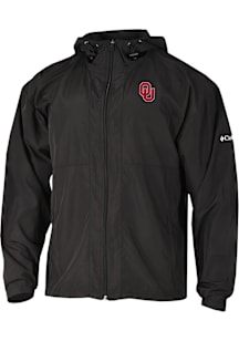 Columbia Oklahoma Sooners Mens Black Prodigy Light Weight Jacket