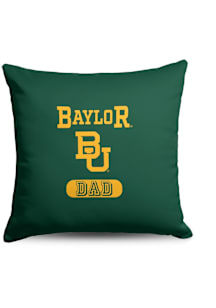 Baylor Bears Dad 18x18 Throw Pillow - Green