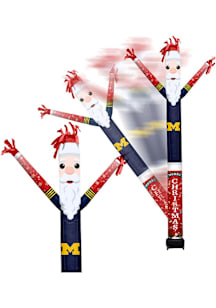 Black Michigan Wolverines Santa team color and team logo Outdoor Inflatable