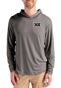 Cutter and Buck Big 12 Mens Graphite Coastline Eco Long Sleeve Lightweight Hoodie