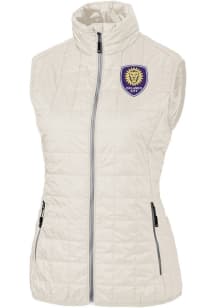 Cutter and Buck Orlando City SC Womens White Rainier PrimaLoft Vest