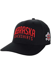 Nebraska Cornhuskers Mid-Pro Snap trucker Adjustable Hat - Black
