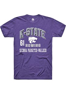 Sienna Pargiter-Walker K-State Wildcats Purple NIL Arch Logo Short Sleeve Player T Shirt