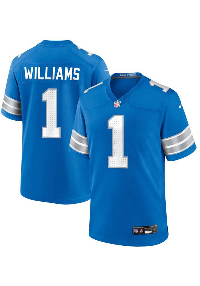 Tyleik Williams  Nike Detroit Lions Blue Home Football Jersey