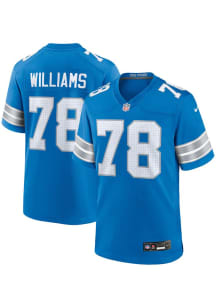 Tyleik Williams  Nike Detroit Lions Blue Home Football Jersey