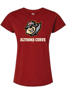 Summit Sportswear Altoona Curve Womens Red Basic Short Sleeve T-Shirt