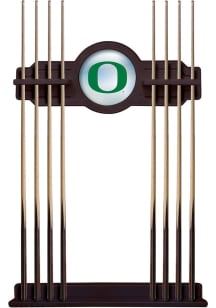 Ash Oregon Ducks Solid Wood Cue Rack Pool Table