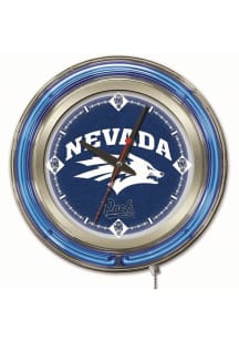 Nevada Wolf Pack Double Neon Wall Clock
