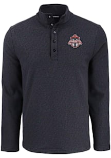 Cutter and Buck Toronto FC Mens Black Hunts Point Long Sleeve Qtr Zip Pullover