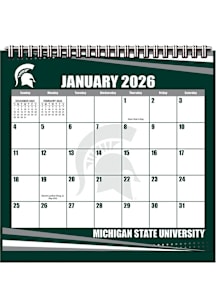 Michigan State Spartans 2026 Easel Desk Calendar
