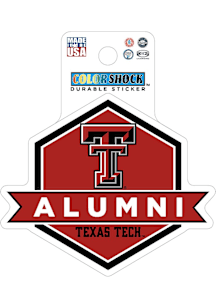 Texas Tech Red Raiders 3" Alumni Durable Stickers - Red