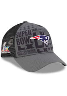 New Era New England Patriots Super Bowl LX Participant 9FORTY A-Frame Adjustable Hat - Graphite