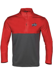 Levelwear  Mens Red Pursue 25 MLB ASG Long Sleeve Qtr Zip Pullover